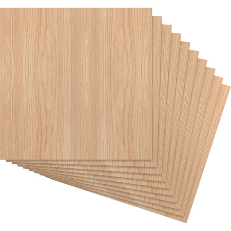 Ekena Millwork 15 3/4W x 15 3/4H x 1/4T Wood Hobby Boards, Hickory, 10PK HBW16X16X250CHI